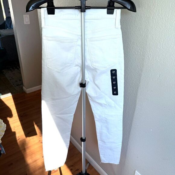 NWOT J. Crew 10" High Rise Skinny Stretch White Jeggings Jeans Women's Size 27 - Picture 3 of 9
